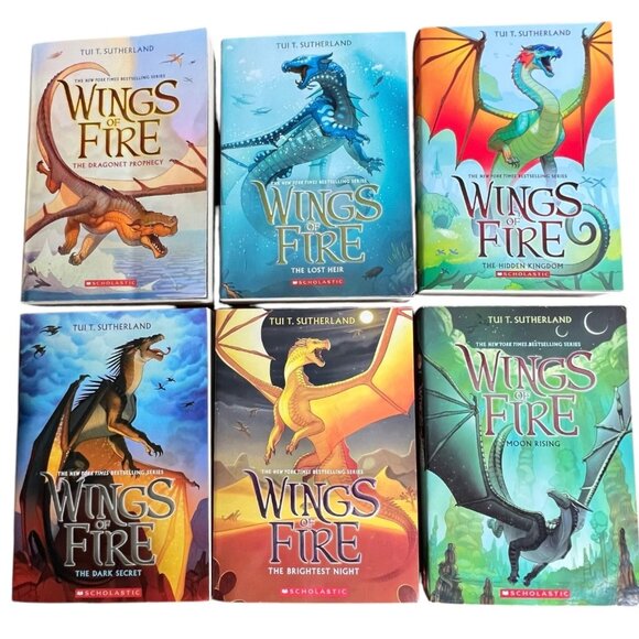 Wings Of Fire Book Series Set 1-6 By Tui T. Sutherland Scholastic Paperback Lot - Picture 2 of 6